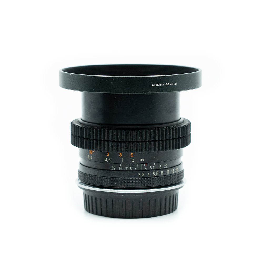 Zeiss Contax 25mm f2.8 (EF) Cine-Modded
